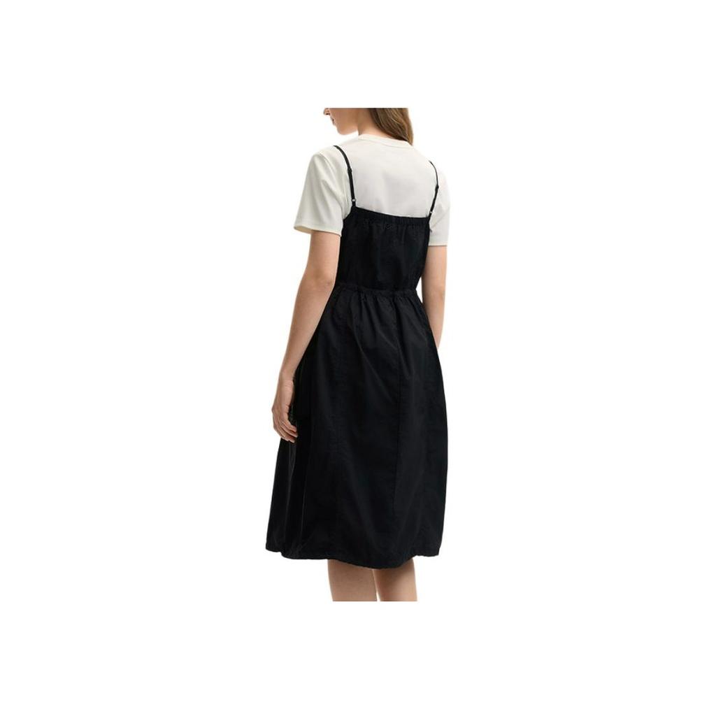 New FILA Lifestyle Slip Dress Women's Jet Black F11W529304FBK