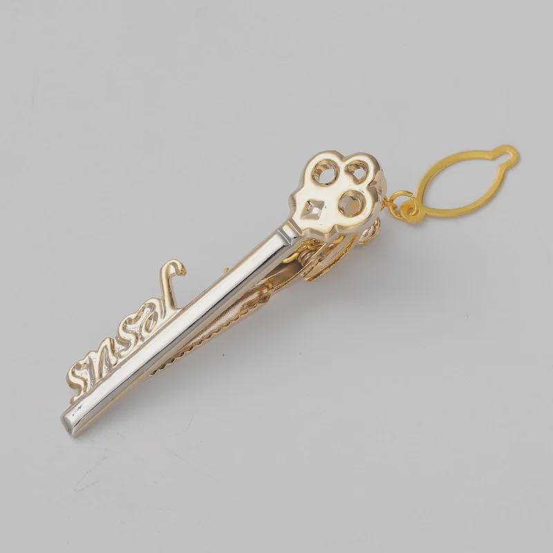 Two-Color Men's Fashion Tie Clip - Airplane & Musical Instrument Design