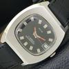 VINTAGE AVIA AUTOMATIC 905 SWISS MENS BLACK COLOR DIAL WATCH A700335-5 R202-a700335