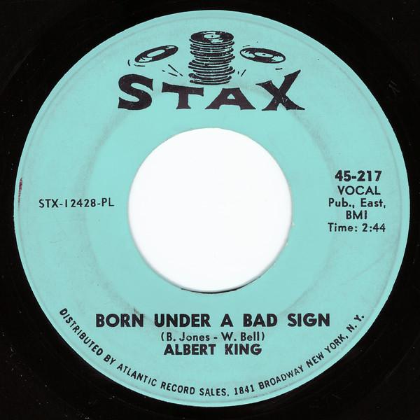 

7inch Record ALBERT KING - Born Under A Bad Sign 45217 Stax 1967 US Soul/Funk Used