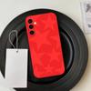 Ins Korea R-Red Stars   Phone Case For Samsung Galaxy A73,A72,A71,A70,A53,A52,A51,Soft Silicone Black Cover