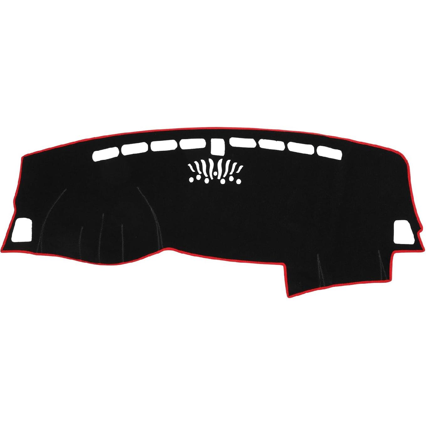 

Car Dashboard Cover Mat Compatible for Kia Sportage 2017-2022, Protective Polyester Black Center Console Interior Trim Dash Board Mat Red Line