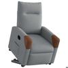 VidaXL Fauteuil inclinable électrique gris clair tissu 3324022