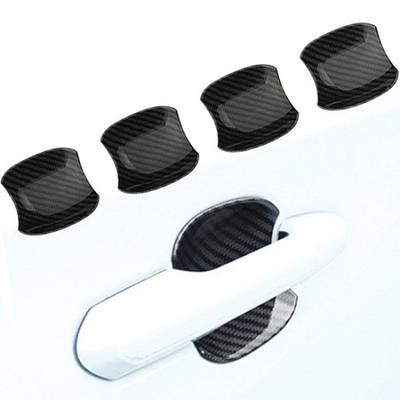 ABS Carbon Fiber Door Handle Cup Protector Accessories For - Toyota RAV4