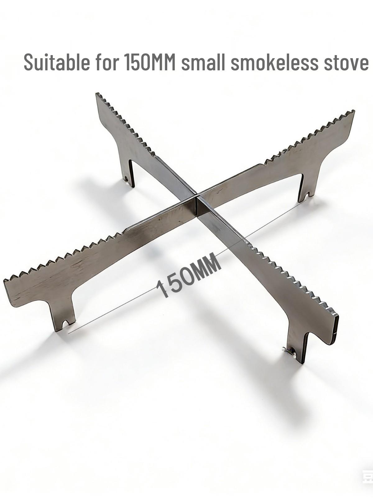 Portable Outdoor Smokeless Wood Stove Stand: Detachable Camping BBQ Accessory