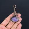 Purpurite Jewelry, 999 Copper Wire Wrapped Pendant Handmade Gemstone Jewelry, Gifts For Wife Brand New Pendant