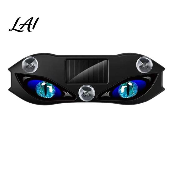 Auto-Modifikations-Gadgets Solare Dämonenaugen Fensterlicht Wasserdicht Kabellos Dynamisches Warnschild mit Saugnapf Neon-Stil Nachtlicht Becher USB