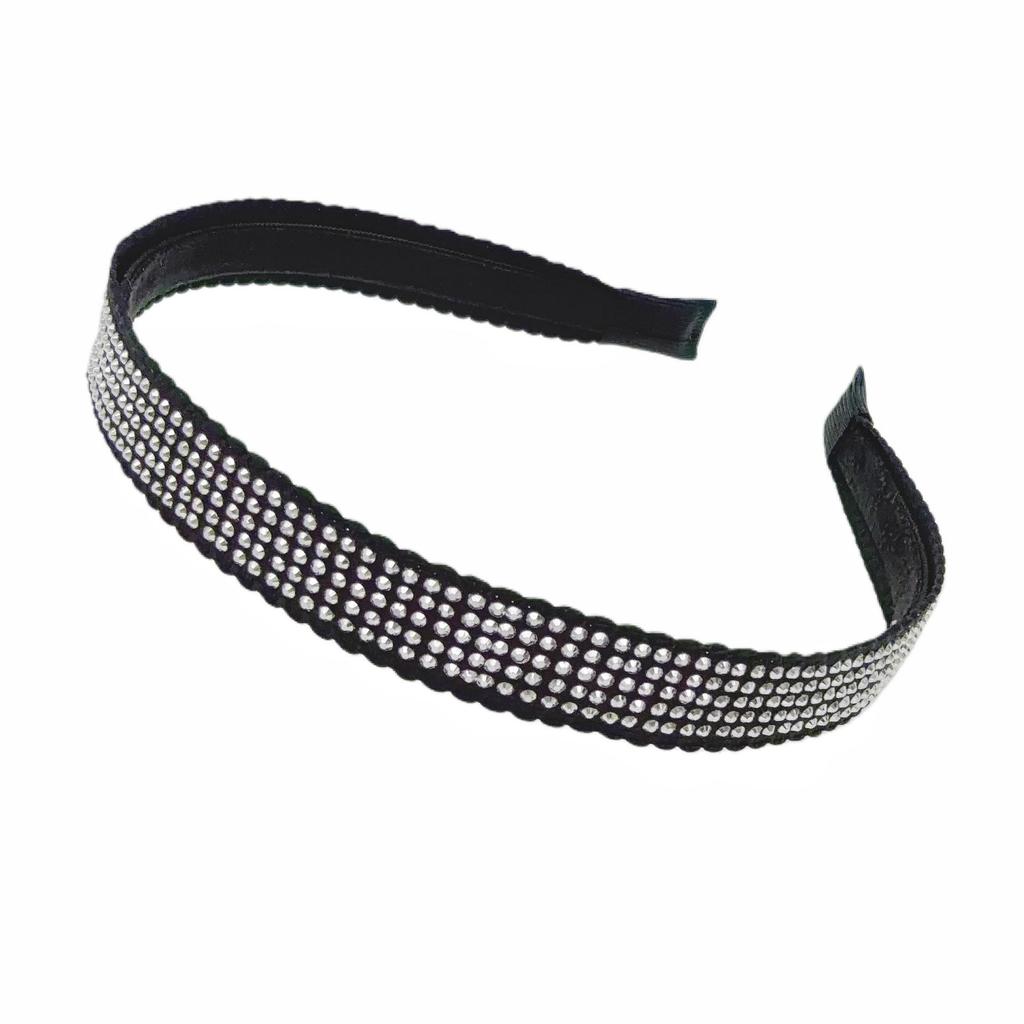 Korean Rhinestone Headband: Versatile Handmade Hair Accessory for Women, Ideal for Fashion and Face Washing, High-End Feel.