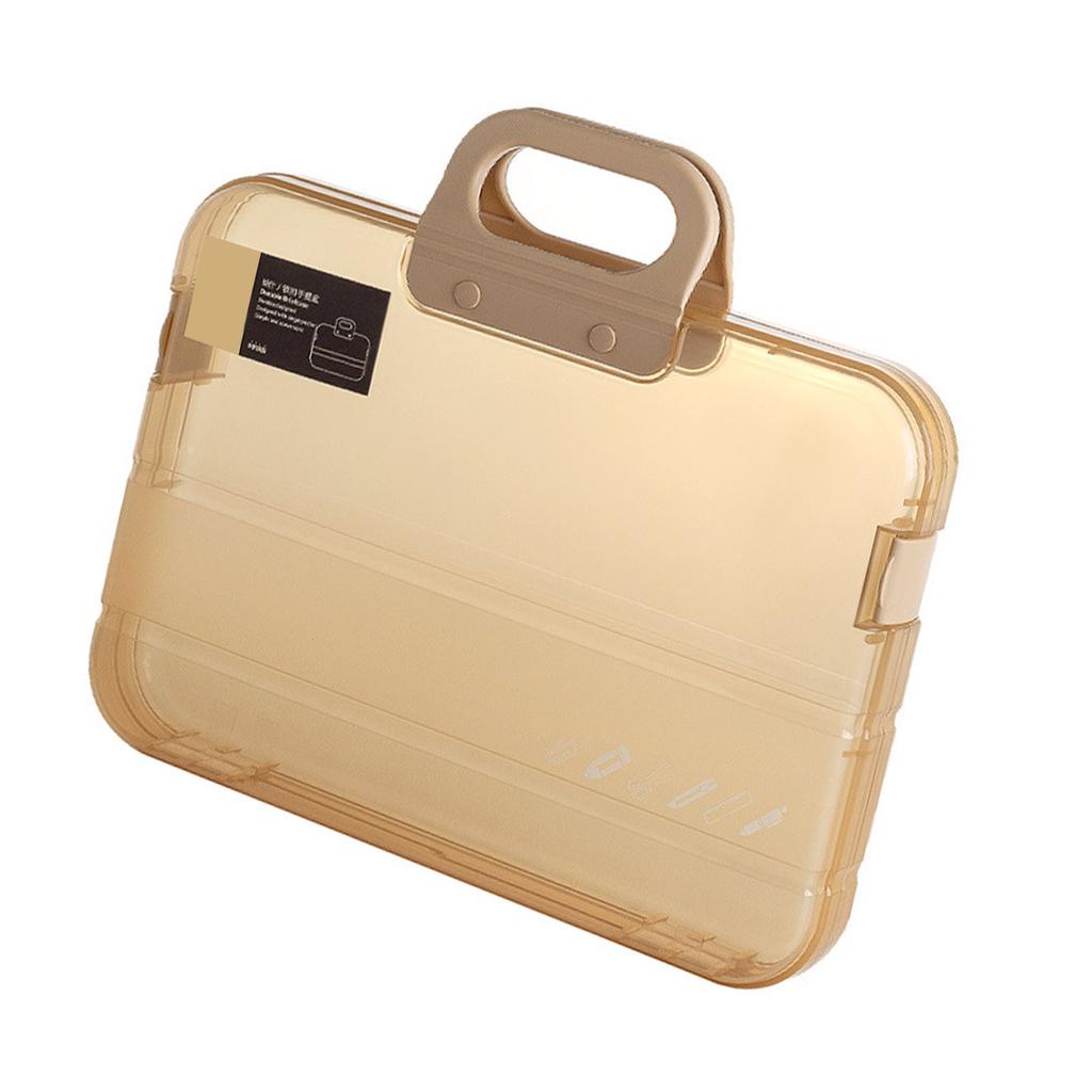 Custodia per Documenti Trasparente Multiuso Grande Capacità Antipolvere Impermeabile Formato A4 Portatile Custodia per Progetti per Ufficio Scuola