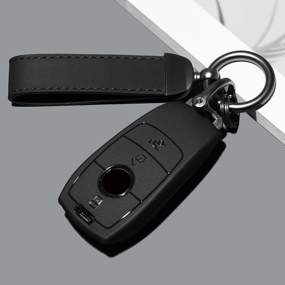 Abs Car Key Case Cover Shell For Mercedes Benz A C E S Class W204 W205 W212 W213 W176 Glc Cla Amg W177 Auto Accessories