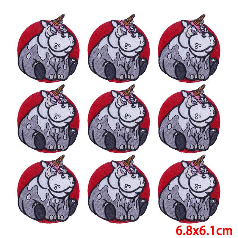10 Pcs/lot Wholesale Embroidery Patch Iron On Patches For Clothing Patches On Clothes Jackets Decor Applique Sew Supplies