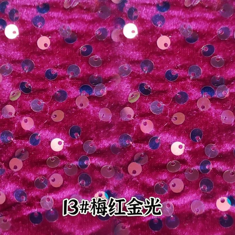 Evening Gowns Encrypt Shining 5mm Sequin Fabric Stretch Velvet Fabrics For DIY Wedding Elegant Party Dresses handmade DIY, etc