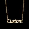 Atoztide Personalized Customized Brand Logo Names Pendant Necklace Stainless Steel Thick Chain for Men Women Jewelry Gift
