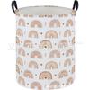 Girls Laundry Hamper Basket, Pink Bowknots