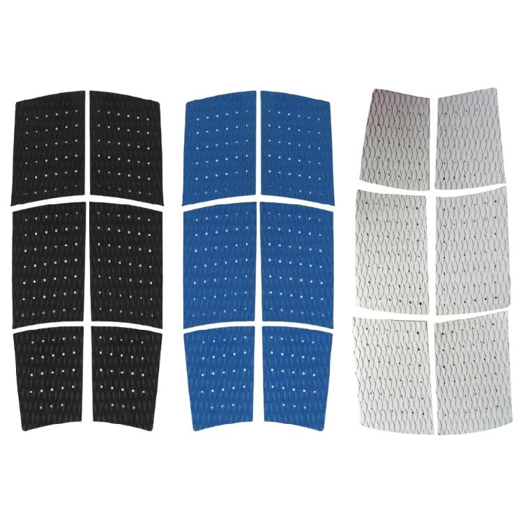 6Pcs Surfboard Skid Pad Surfboard Skiing Accessories Paddleboard Traction Pad Skimboard Tail Pad Short Board Adhesive