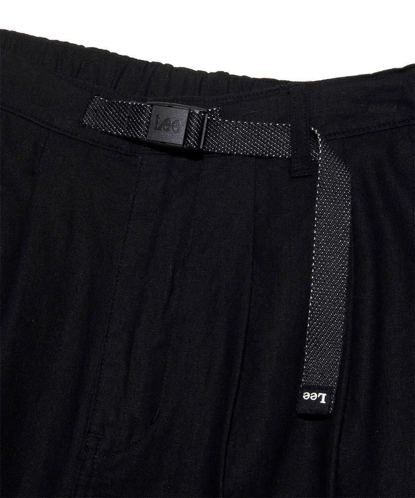 LEE Linen Webbing Belt Balloon Pants Black
