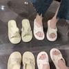 2025 Summer New Cool Slippers Women's Outerwear Ins Casual Versatile Soft Leather Soft Bottom with Skirt Non-slip Bath Room