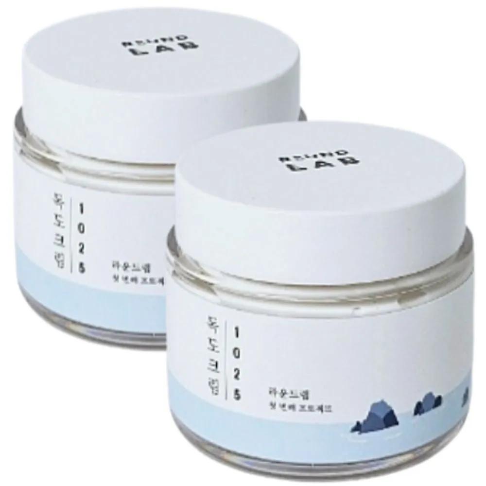 1+1 ROUND LAB 1025 Dokdo Cream 80ml Moisturizing Cream High Moisture