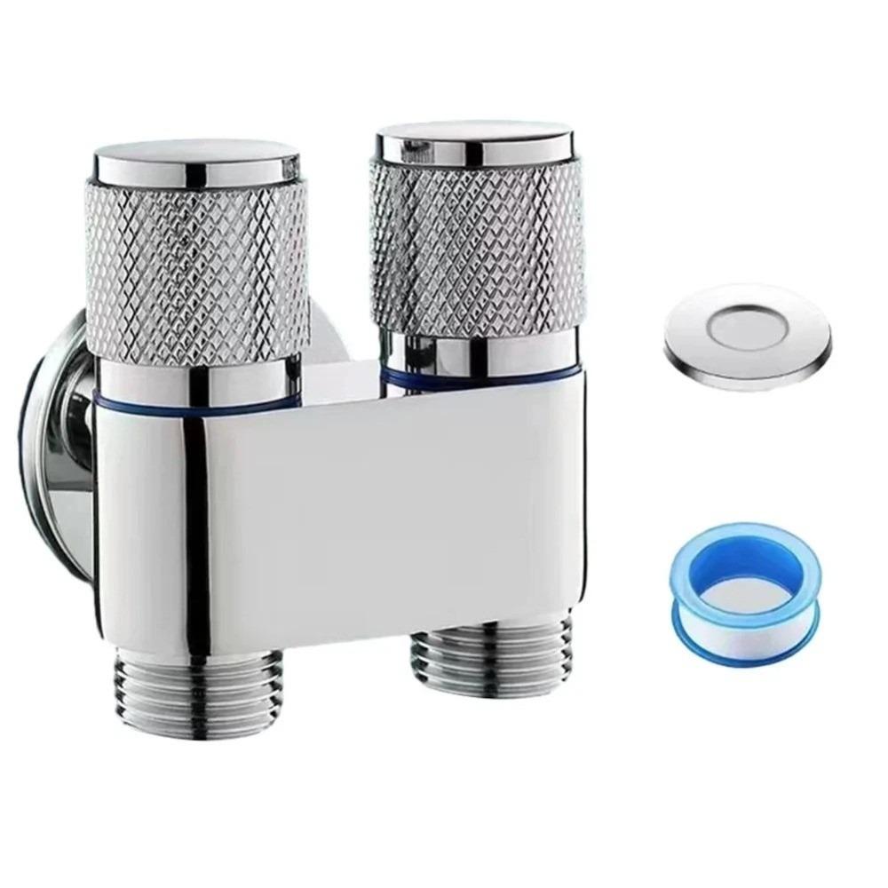 Zwei Auslässe Doppelsteuerung Wassereinlass Toiletten Waschmaschinen Armatur Wasseranschluss