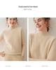 2025 Autumn/Winter Women's High Neck Cashmere Sweater – Thick, Skin-Friendly, Loose Knitwear Base Layer