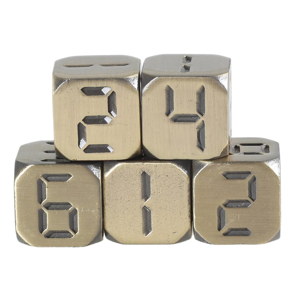 13mm Dices Set Colorful Six Sided Dices Cubes with Large Number Playings Round Block Kids Math Teaching Educational Toy