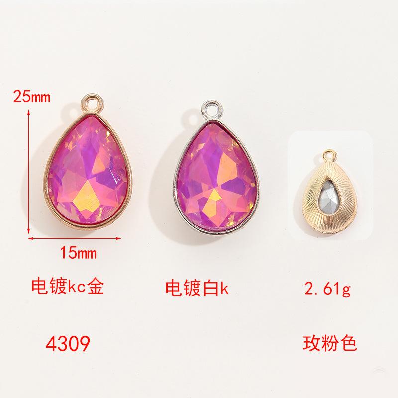 Simple Collarbone Chain Bracelet Alloy Diy Accessories Versatile Handmade Water Drop Pendant Diy Accessories