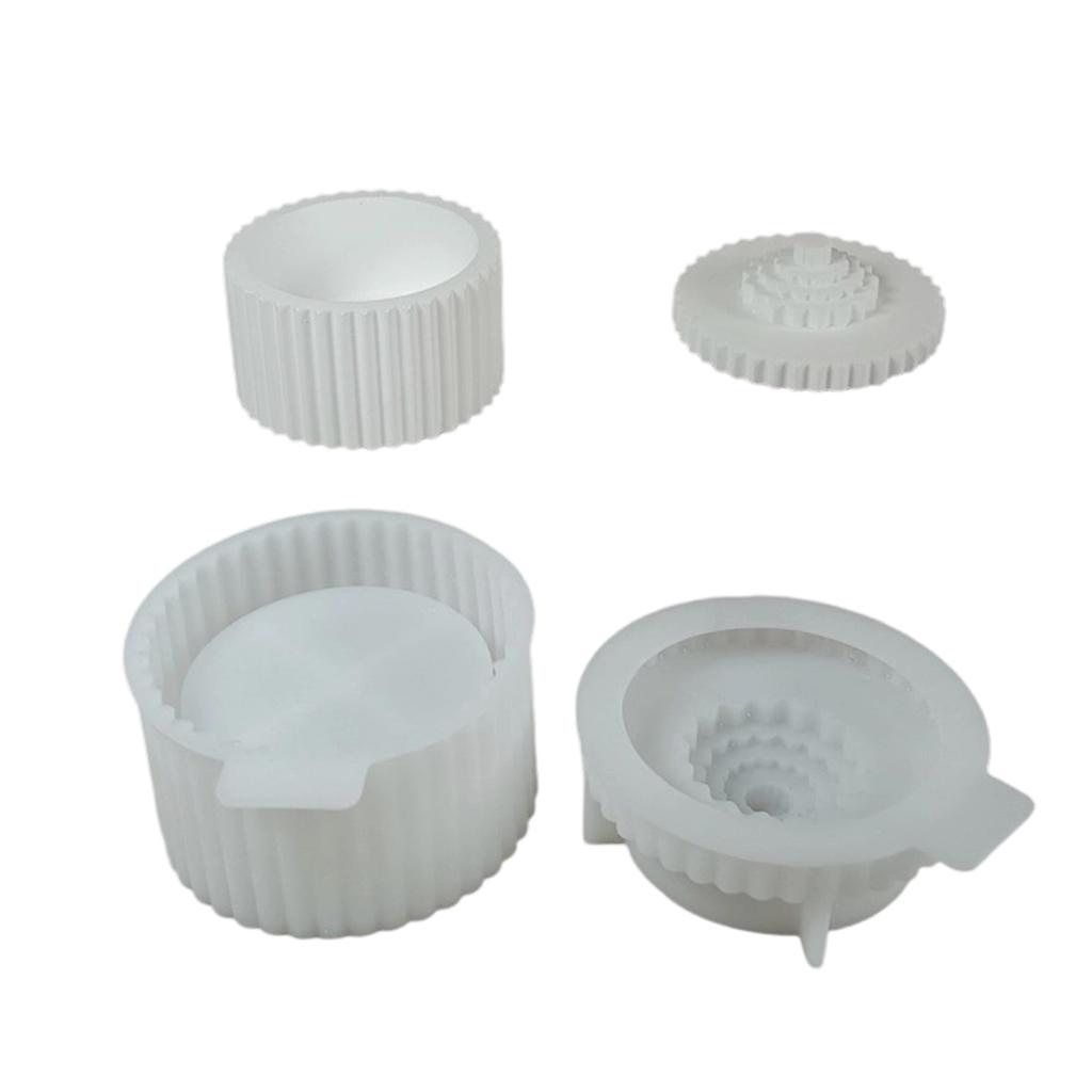 Multifunktionale Silikon-Aufbewahrungsbehälterform Gestreifte Form Handgefertigte Boxformen Geeignet für effizientes Sortieren