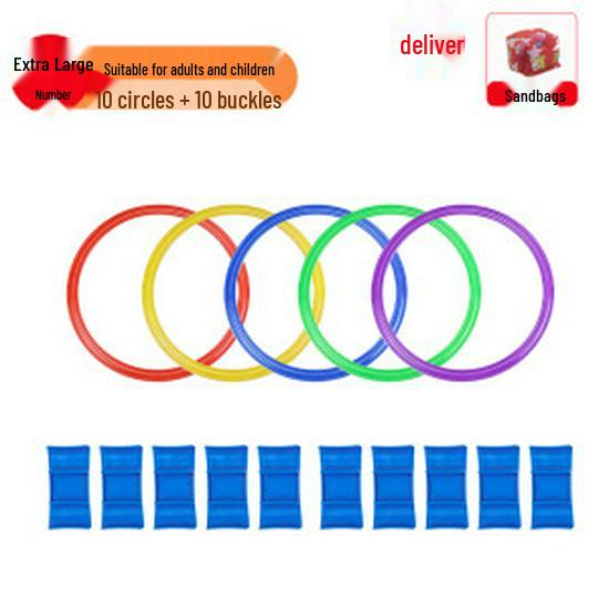 Cercles de marelle d'intégration sensorielle pour enfants - Jouet de sport et de fitness de plein air