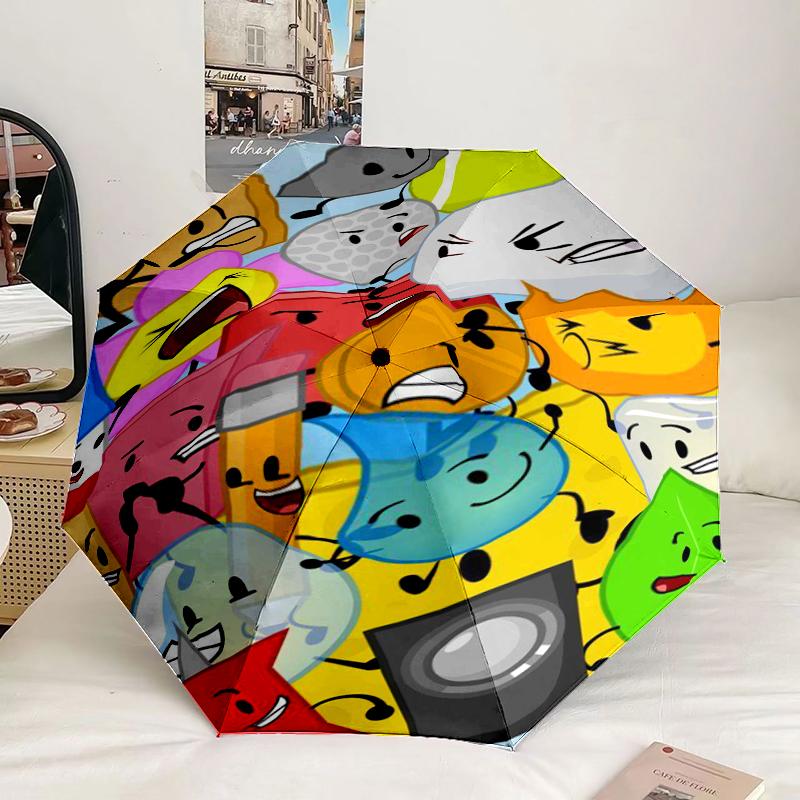 Colorful Dream Island Collage Umbrella 8-Frame for Travel, camping, Casual Lightweight Portable Umbrella, Essential for every family Holidays Gift