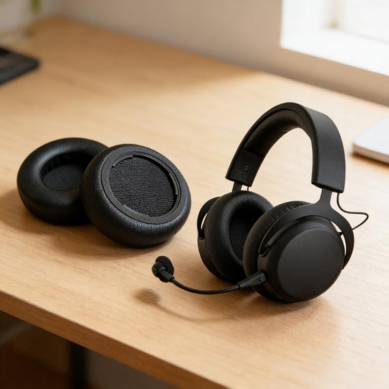 1Pair Ear Pad Replacement Protein Leather Earpads Ear Cushions Sponges Cover Earmuffs For MMX200 MMX100 MMX150 Headphones