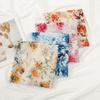 New cotton and linen feel floral scarf Yunnan Lijiang travel fresh flower summer outer shawl decorative yarn