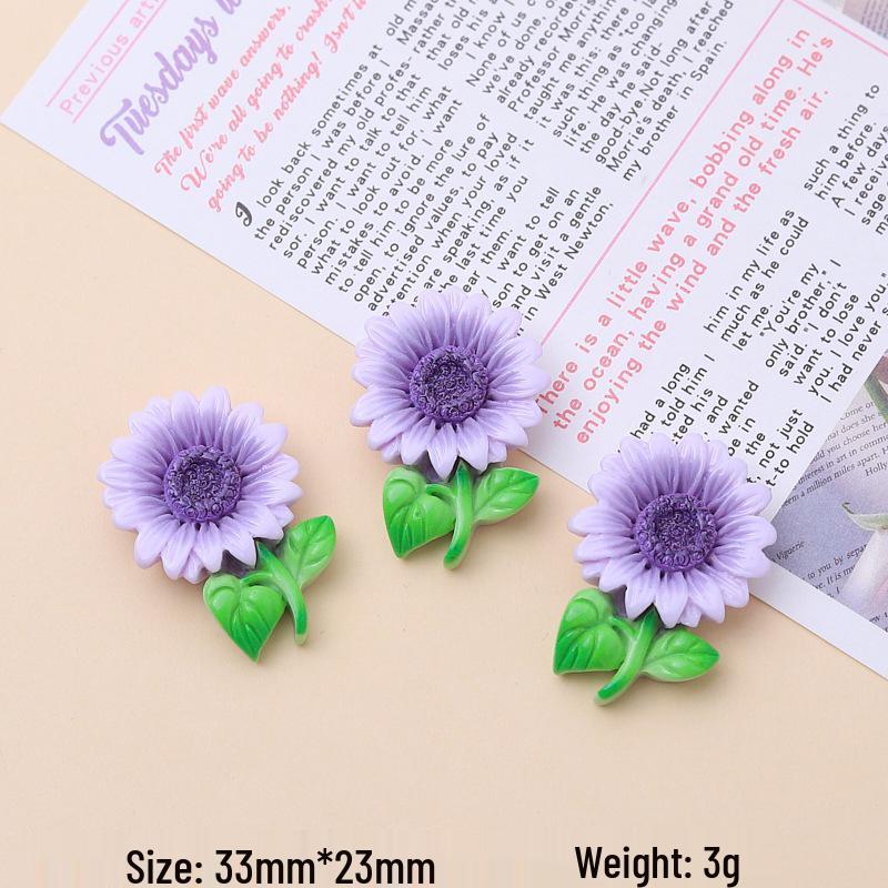Handmade Sunflower Resin DIY Jewelry Kit