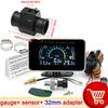 AD 3 In 1 LCD Automobile Digital Water Temperature Gauge Oil Pressure Gauge Voltmeter Water Temperature Sensor Adapter for Car
