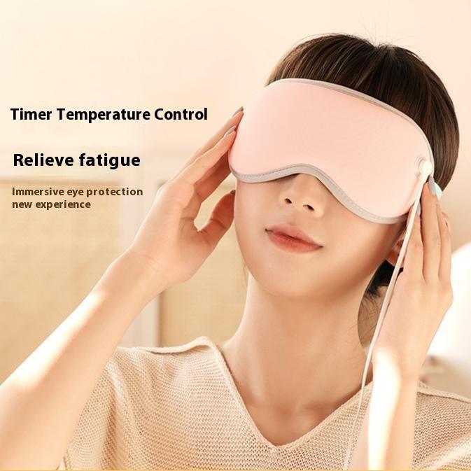 3D Heated Steam Eye Mask With Built In Battery And Smart Temperature Control For Sleep Aid And Full Blackout