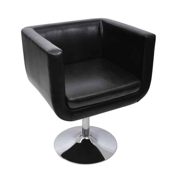 Fauteuil Design Club Blanc Noir 240041