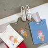 New Arrivals Open Run Women PrinTed CoTTon Blend Large ShorT Sleeve T shirT