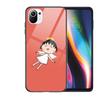 TOPLBPCS Chibi Maruko Tempered Glass Phone shell Case For xiaomi redmi 11 Lite pro Ultra 10T 10 9 8 cc se Cover Silicone Cases