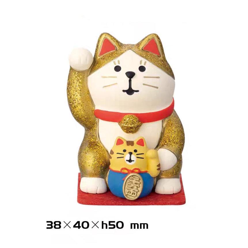 Lucky Cat Feng Shui Ornament for Home, Office, Car, or Store Decoration