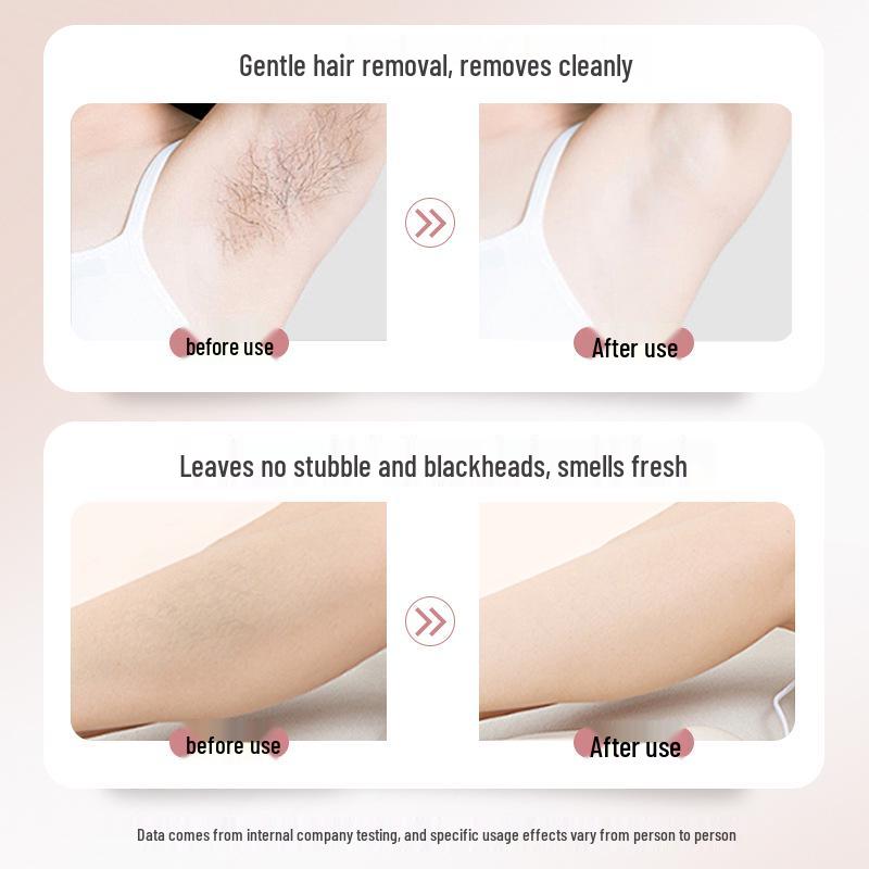 Han Ji Gentle Cleansing Depilatory Cream 60g - Painless Hair Removal for Armpits, Hands, and Legs, Suitable for Men and Women