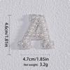 Appealing AB Rhinestone Letter Patches with Faux For PEARL for Clothing Creative Embroidery for Customizing Fashion Accessories
