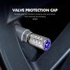 WUL5   4pcs Car Tire Stem Valve Caps Dustproof Caps Cover Accessories For Mercedes Benz W211 W124 W176 W177 C180 C200 C260 C300 GLC CLE