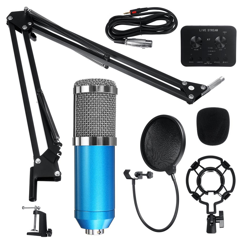 Buy Professional Studio Condenser Microphone Kit Recording Broadcasting