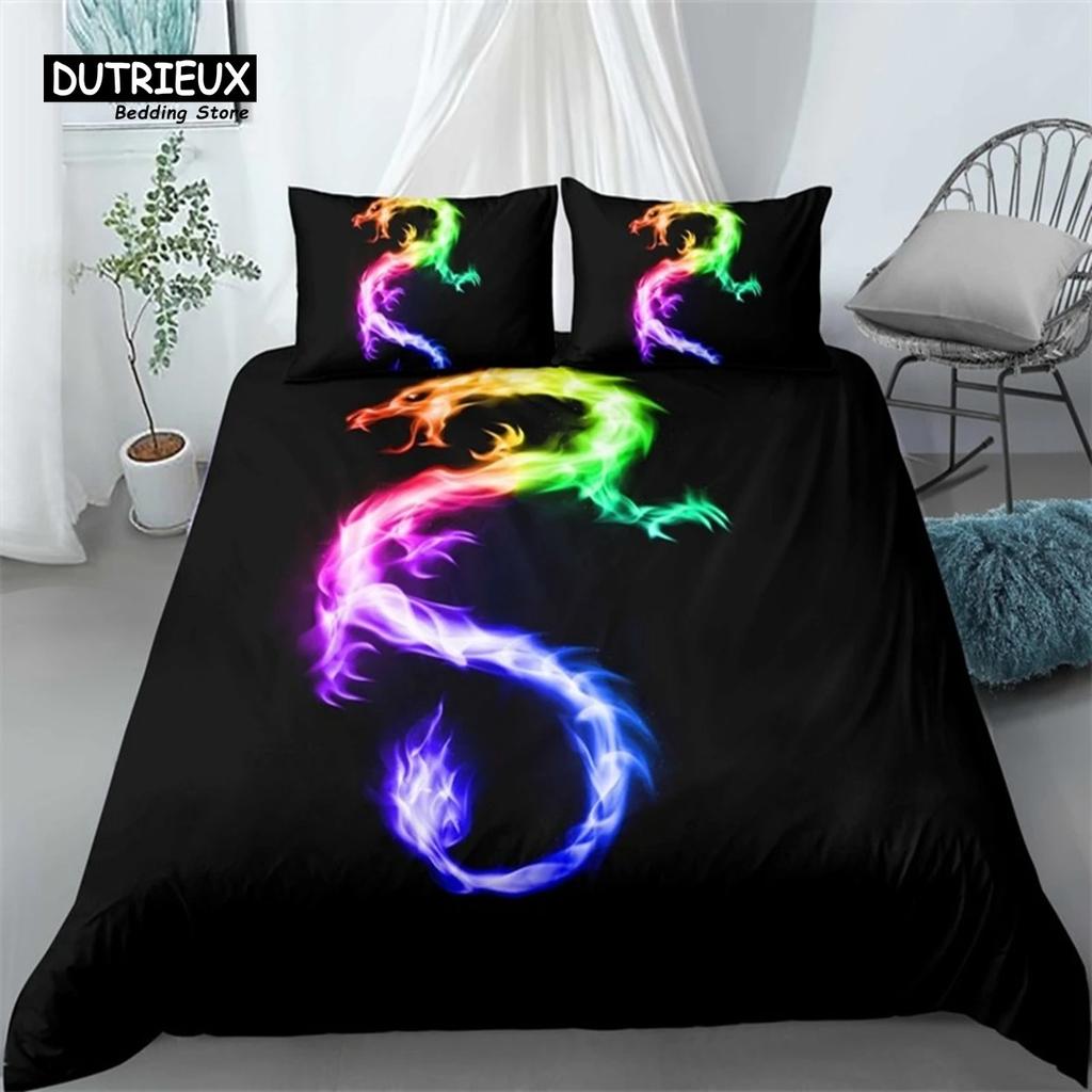 Flaming Phoenix Bed Cover Full Queen Size Phoenix Nirvana Fired Volcano Bed Ensemble Premium Microfiber Comforter Cover For Teen Adult Decor