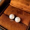 2025 Silver Needle Zircon Pearl Earrings: French Retro Light Luxury Studs for Women