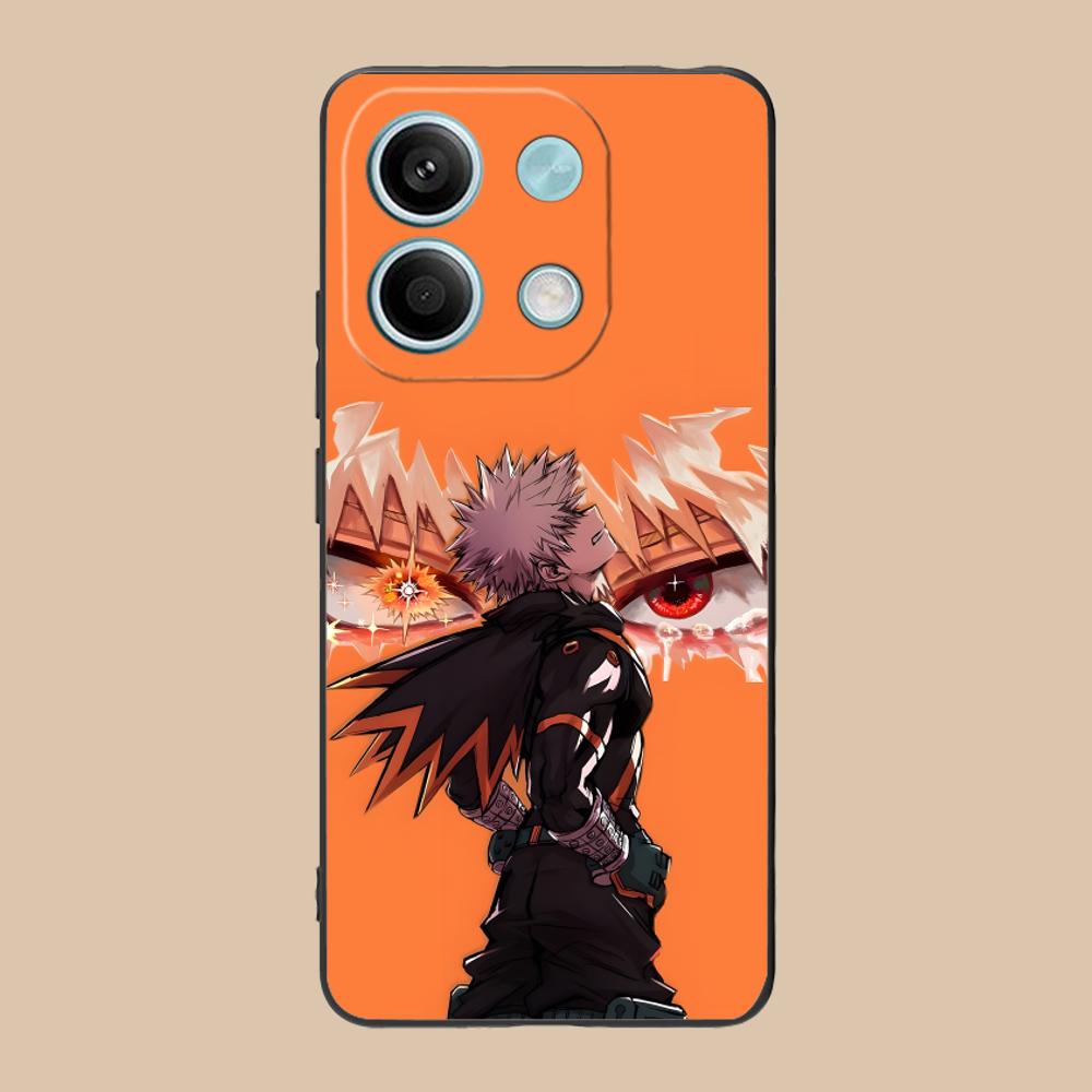 MHA Bakugo Mobile Phone Case for POCO F7 F6 F5 F4 F3 F2 Pro GT C75 C71 C65 C61 C40 Pro Ultra Colorful Printing Cover Smartphone