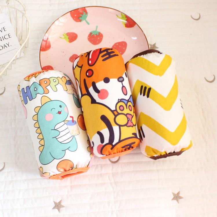 3 Pairs Baby Cotton Arm Sleeves - Stain-Resistant & Waterproof Cartoon Design for Autumn/Winter
