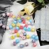 Letter Square Beads Silicone Mold  Alphabet Bracelet Epoxy Resin Mold For DIY Necklace Jewelry Making Crafts Casting Mould
