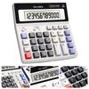 12 Digits Calculator Dual Power High Sensitivity Button Electronic Calculator LCD Display Financial Accounting Calculator
