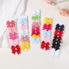 10Pcs Bows Elastic Hair Rubber Band Hair Ties Ribbon Pigtail Grosgrain Hair Accessories Girl Baby Gift Bands for Children