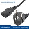 Europäisches C13 AC Stromkabel, 3-poliges VDE-zertifiziertes 3-adriges Adapterkabel